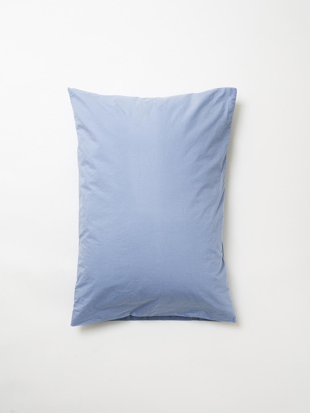 Everyday cotton pillowcase (Dusty blue)