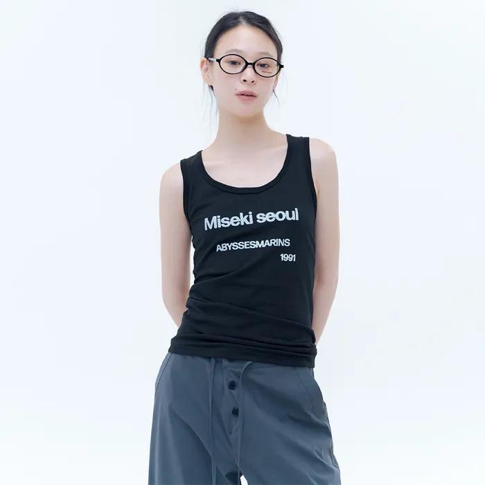 Abyssesmarins relax sleeveless BLACK