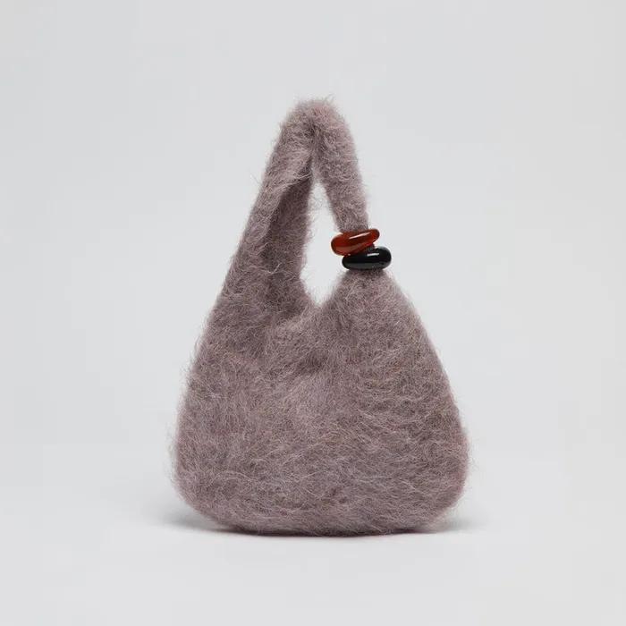 [단독] Mini formica knit bag(Smudge pink)