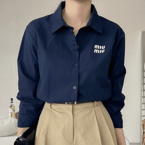 미우*우 베이직 셔츠