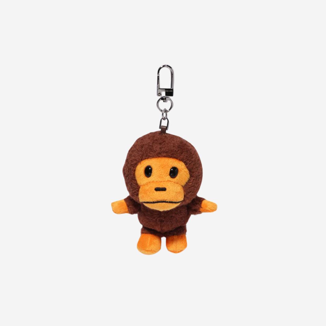 BAPE Baby Milo Plush Doll Key Chain 12cm Brown