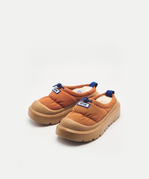 U-BOOTS CUPOLA 양털 패딩 슬리퍼 5.5CM (Tan) -NSW607TA