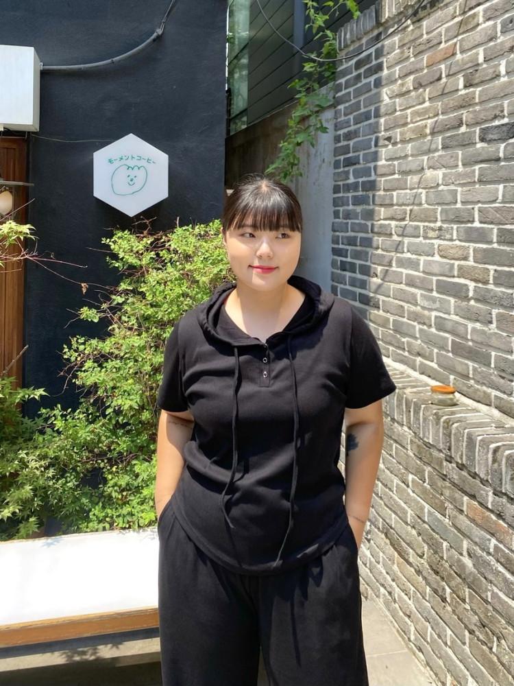 [66-100][빅사이즈] 뚜루 후드 돗도 굴림티