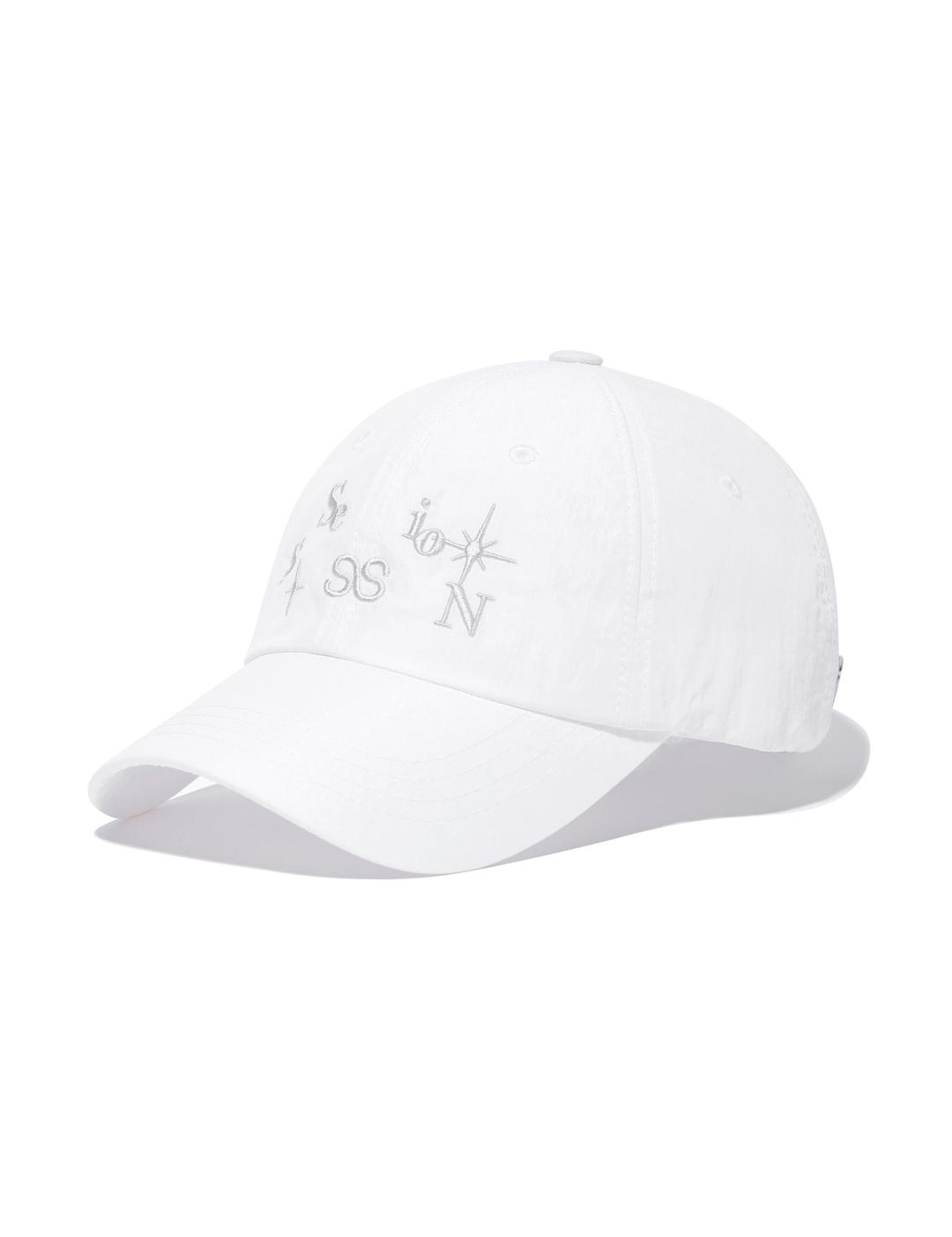 스파클링 나일론 캡, 화이트