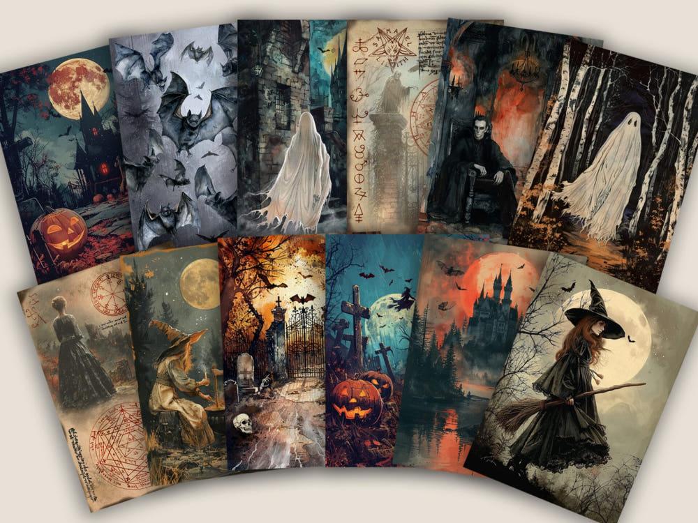 Cora Crea Crafts 코라 크리 크래프트 The Night was Dark Paper Set CCC 130