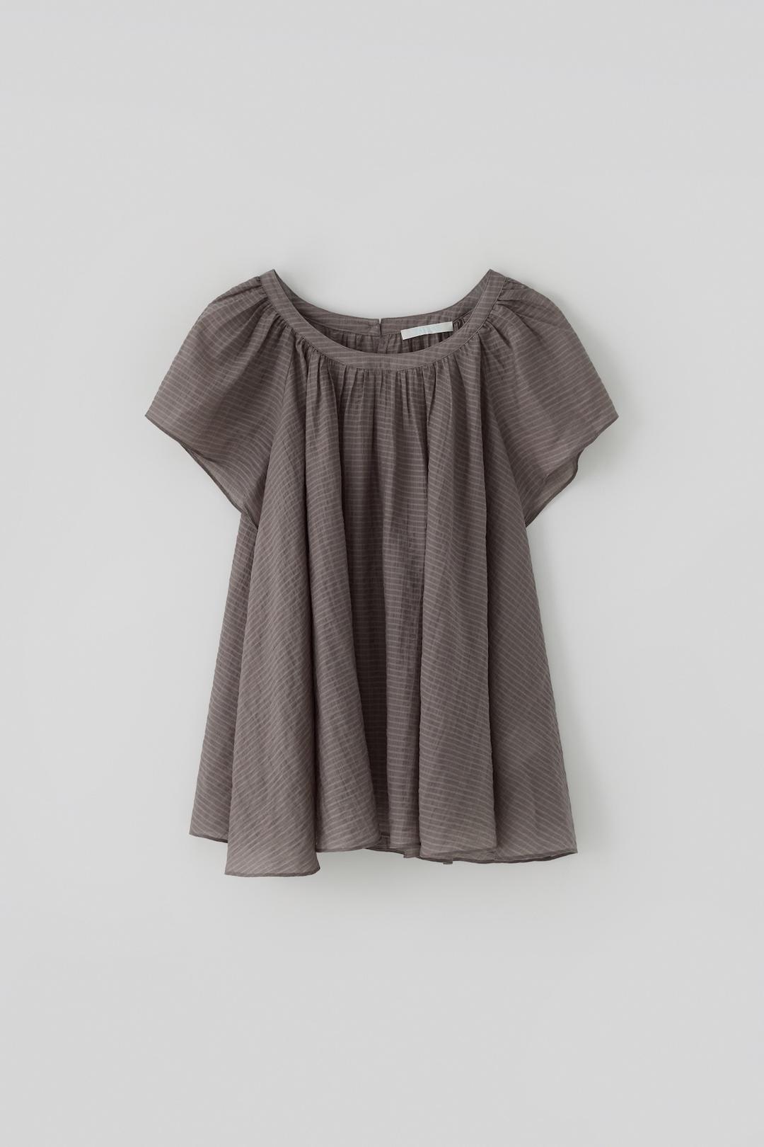 (1st re-stock) T/T Howa shirring one-piece (gray)