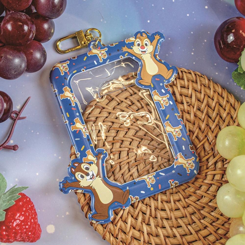 디즈니 칩앤데일 포토 카드 홀더 키링 / Disney Chip and Dale Photo Card Holder Keyring