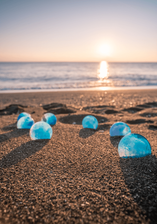 바다-접시, 파랑-컵받침