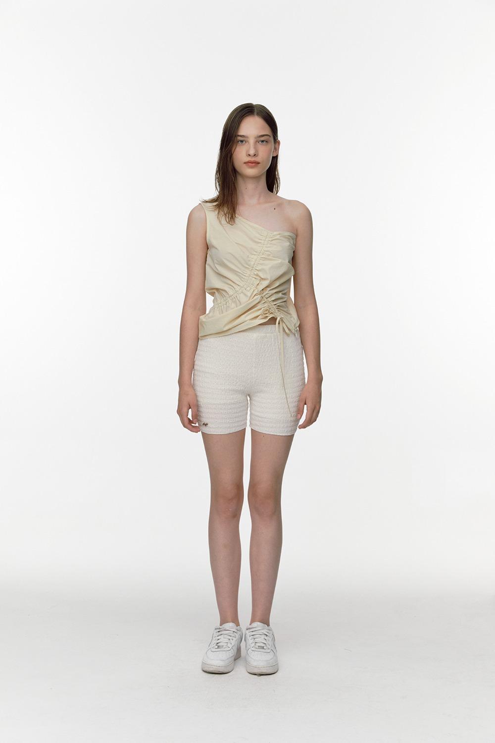 WRINKLE LEGGINGS [CREAM]