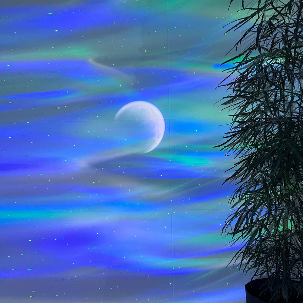 [선물포장] 오로라 은하수 무드등 LED 달 별 우주 선셋 감성 조명 생일 집들이선물