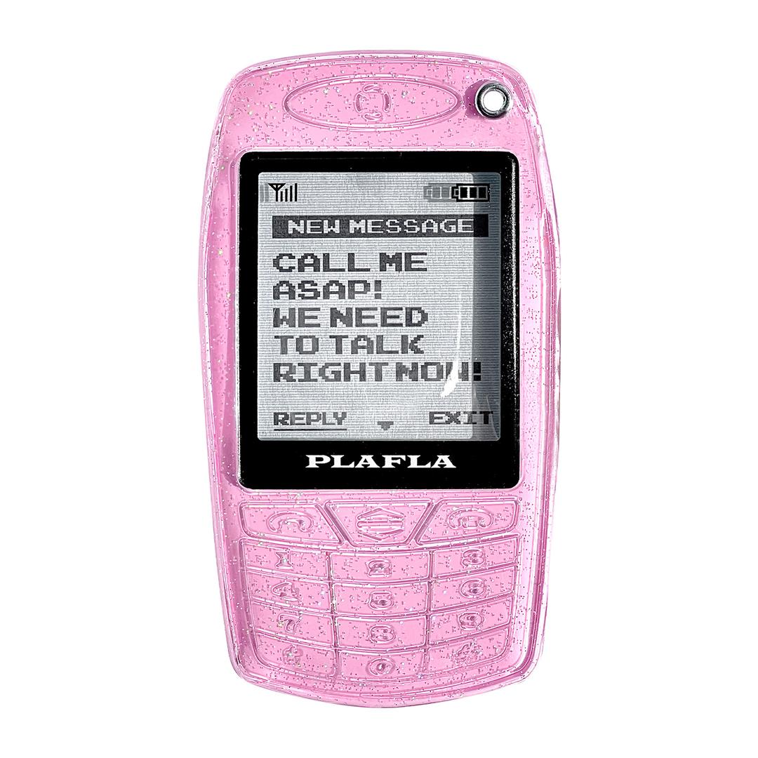 PlaFla Frame Photo Holder 17 Phone Glitter Pink