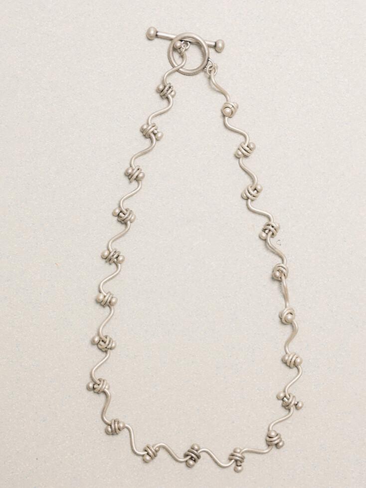 아버 노트 목걸이 실버