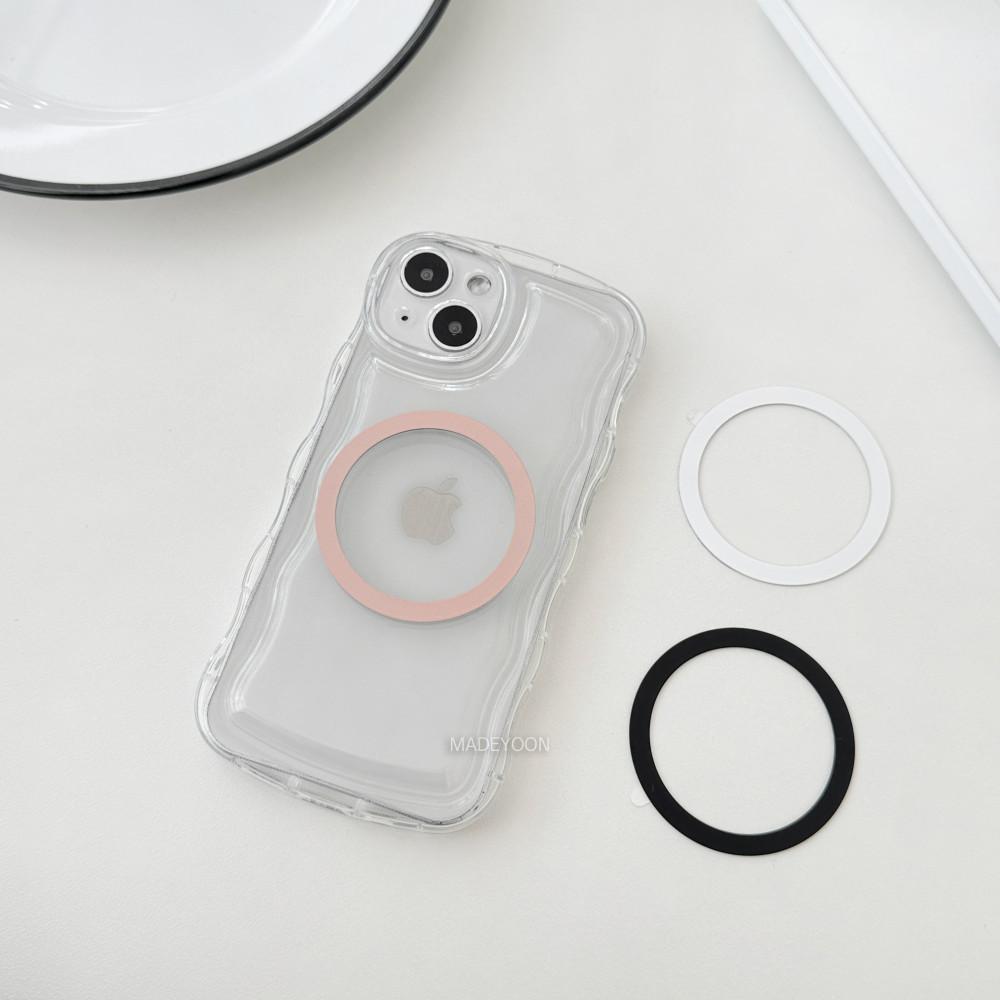 맥세이프 스티커 아이폰 갤럭시 철판 자석 메이드윤