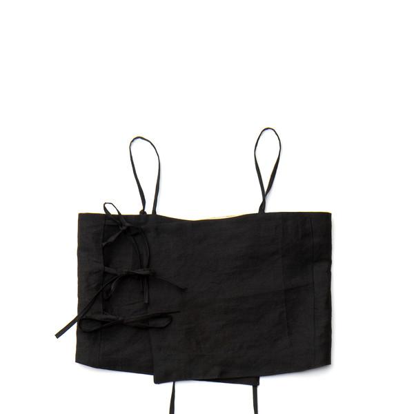 Hemp tie camisole Black (2colours)