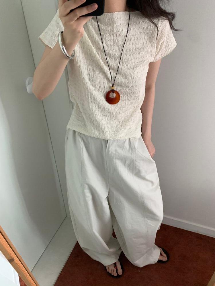 Linkle boat neck t (2c)