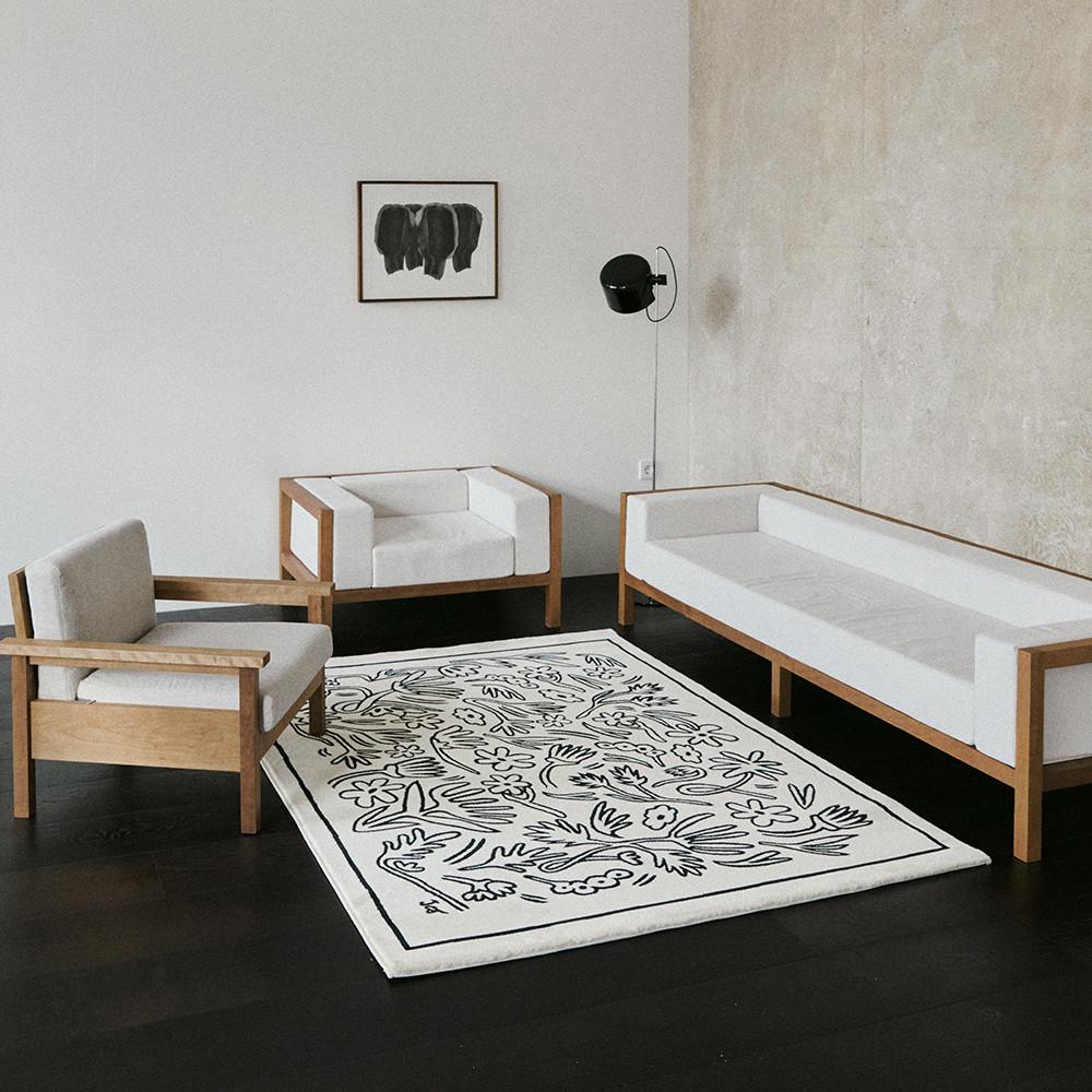 애월 러그 카페트 북유럽러그 디자인 특대형 거실 식탁