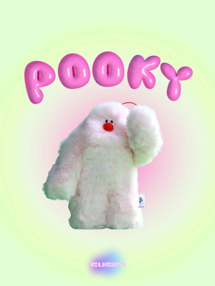 수심 Pooky Keyring 푸키 키링 귀여운 유니크 인형 캐릭터 가방 고리 핑크