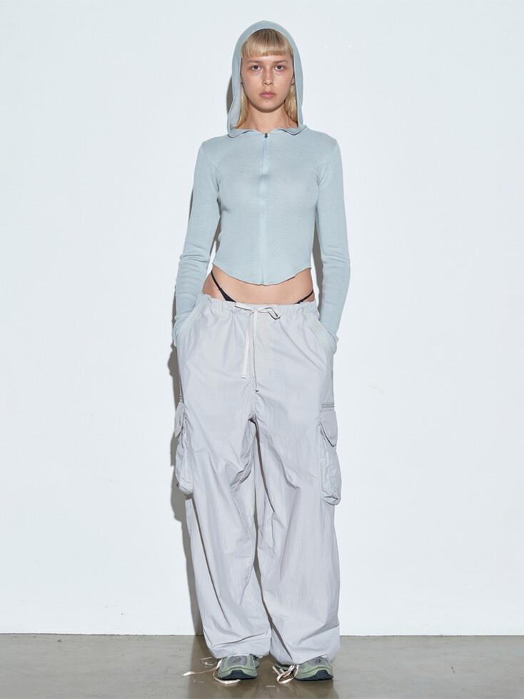 Parachute Cargo Pants Pale Gray