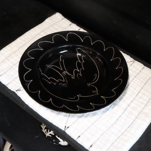 제비 음각 파스타 그릇