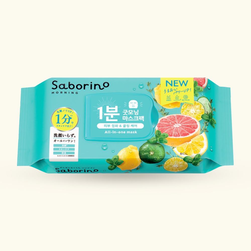 사보리노 모닝 페이셜 시트 마스크 민티 프레시 32개입