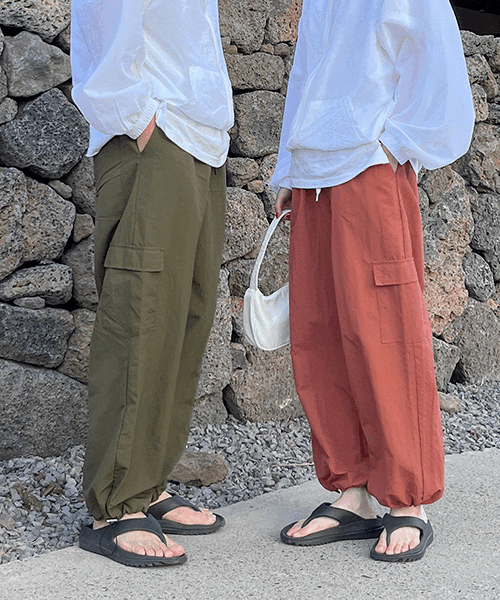 [남여공용] 칸토 나일론 투웨이 밴딩 카고 팬츠 (6 color)