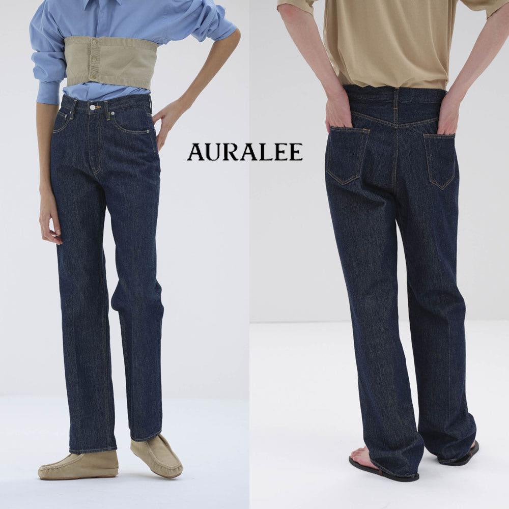 24FW AURALEE HARD TWIST DENIM 5P PANTS 오라리 데님