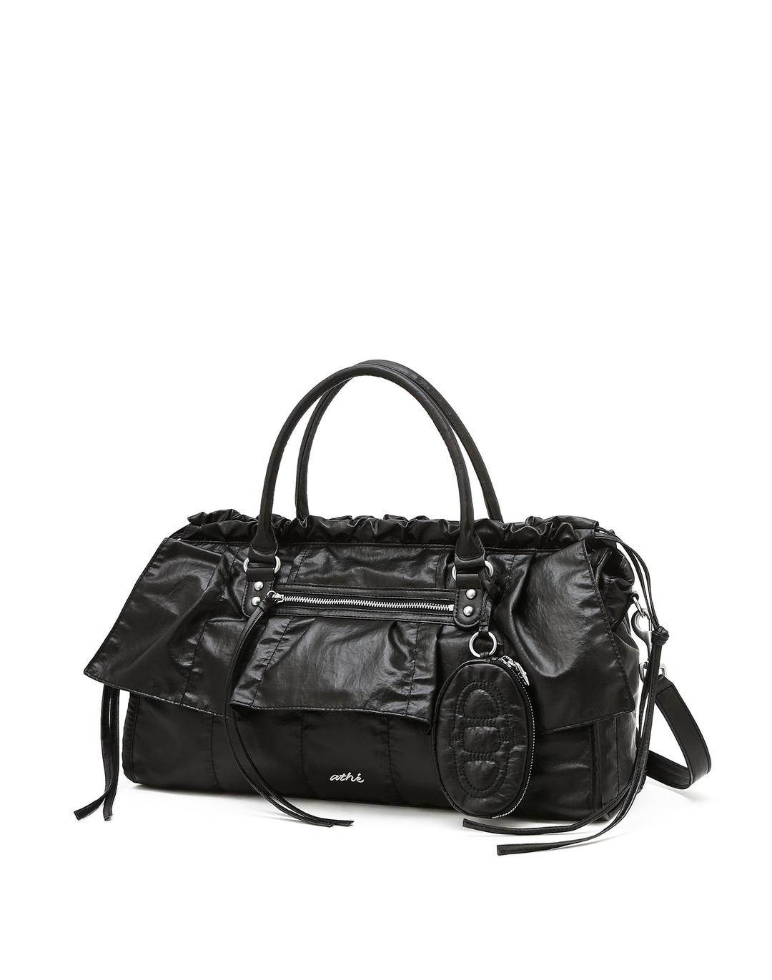 [FRILL] BLACK DUPE SKIN TOTE BAG M