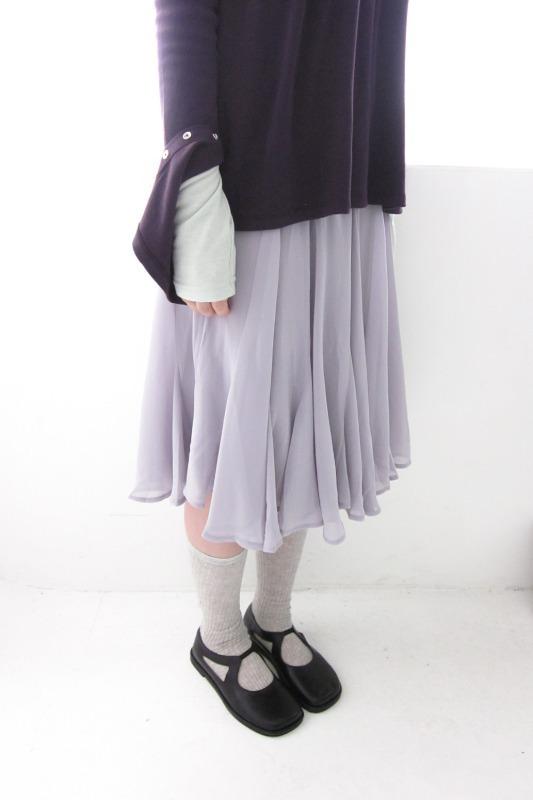히피디피 flowy chiffon skirt (2color)
