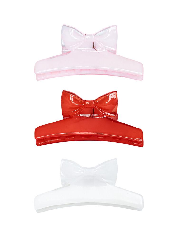[SELECT!] Ribbon Hair Clip Set (3 Colors Set) : 스윙셋(Swingset)