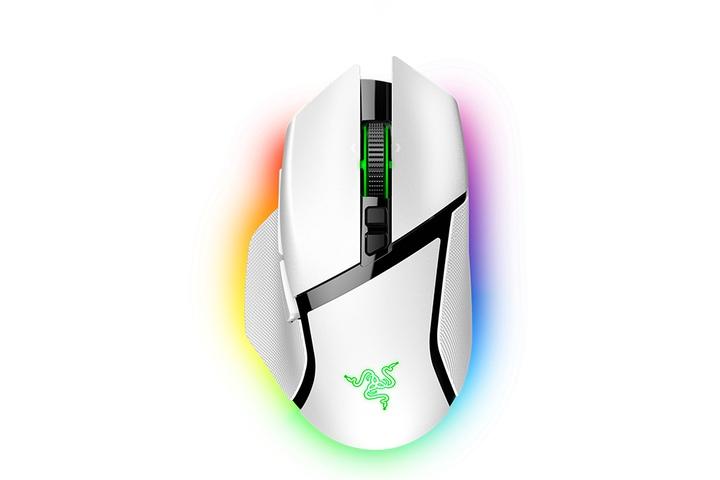 레이저코리아 바실리스크 V3 PRO 화이트 무선 게이밍 마우스 충전 팩