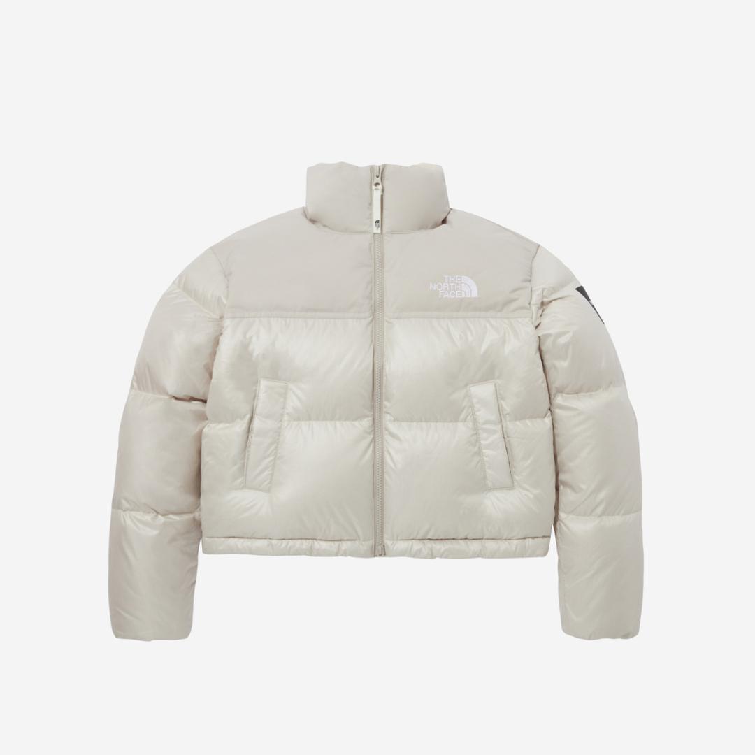 (W) The North Face Novelty Nuptse Down Jacket Cream Beige