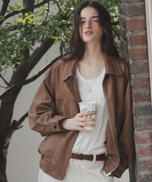 MY MOMENT SUEDE BOMBER