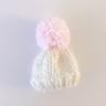 winter bell beanie - pink mohair
