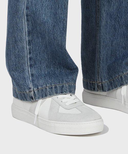 SECOND.A 심플 화이트솔 독일군 스니커즈 2NDF2600W [WHITE]