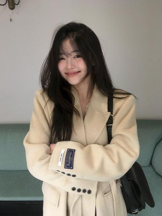 [정린 pick] FINE WOOL HANDEMADE COAT [BUTTER / 2COLOR]