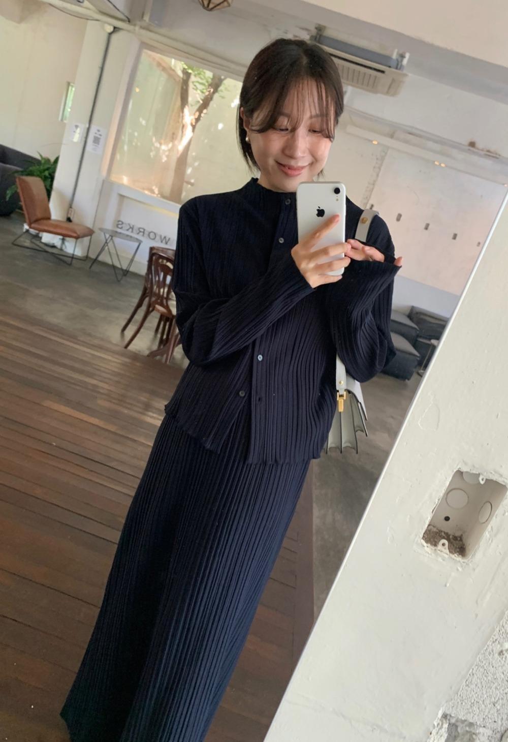 유리엘 가디건 - 네이비