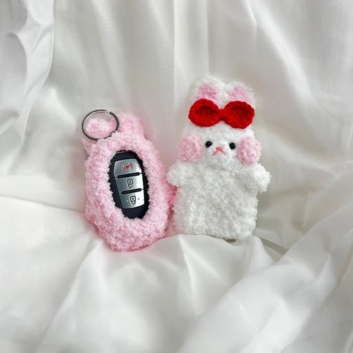 [차키케이스] 쵸미 토끼 인형키링 생일선물 커플 케이스
