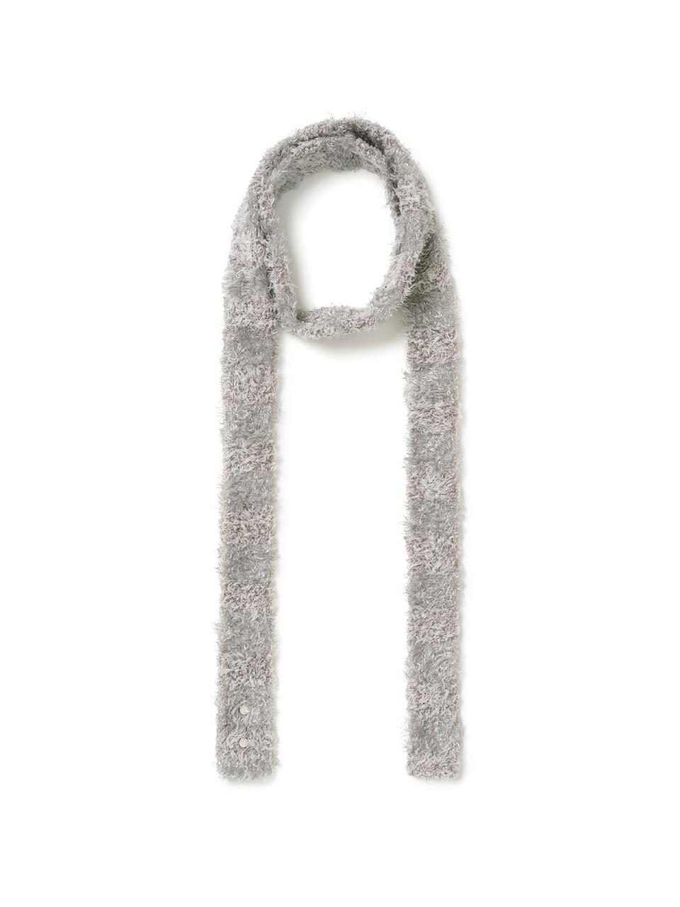 Mixed Knit Scarf [Gray]