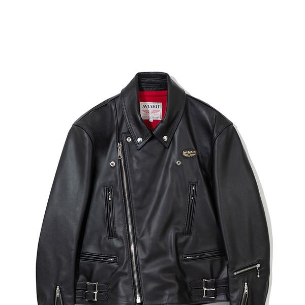 391 Lightning Jacket / Regular Fit / Red Cotton / Black