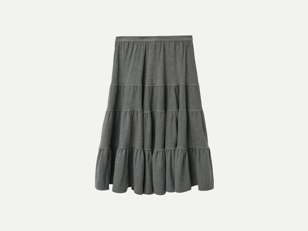 Via Emma jersey skirt (Charcoal)