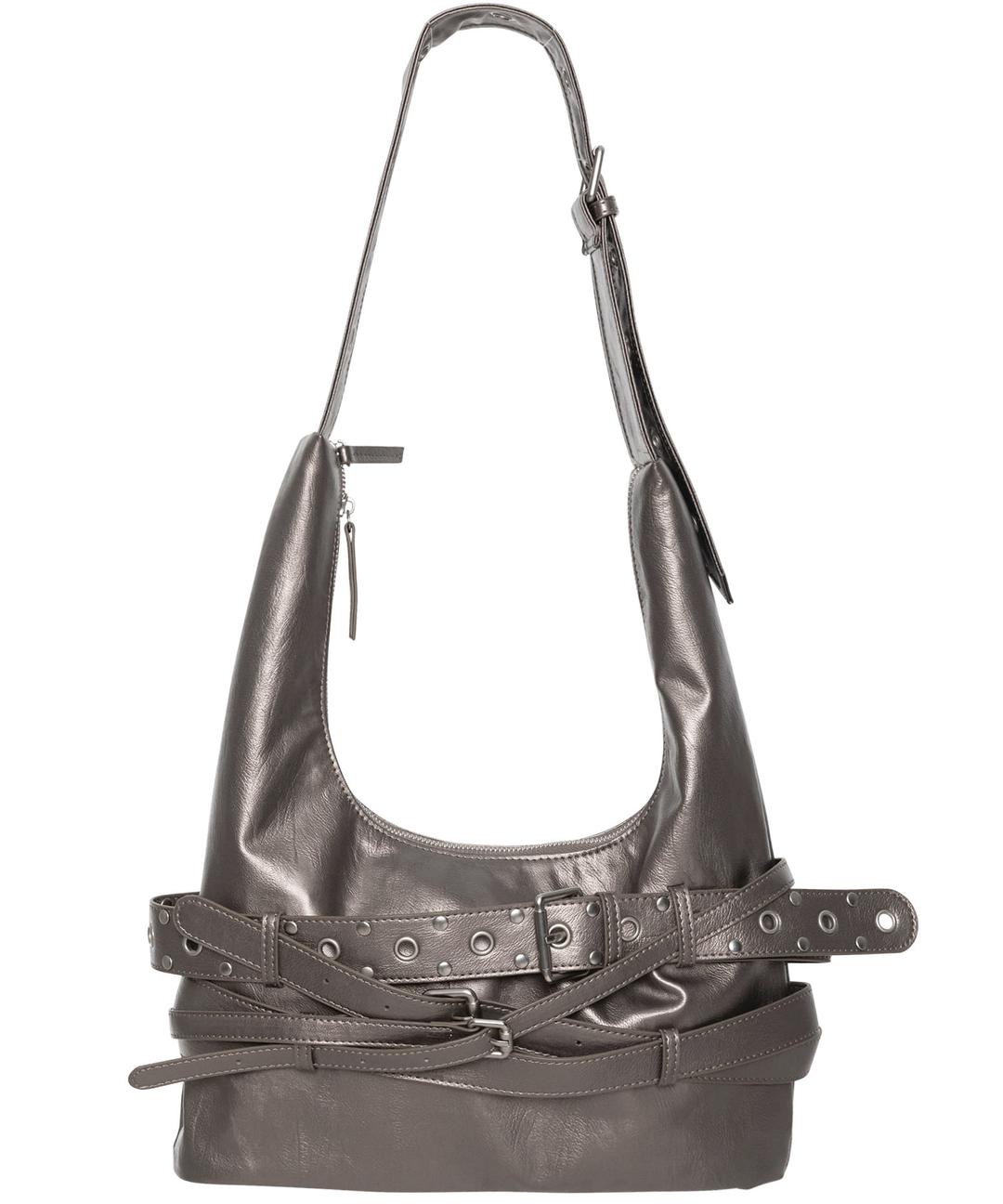 [1/29 예약] 3-Layered Belted Bag (FL-742_Metallic Gray)