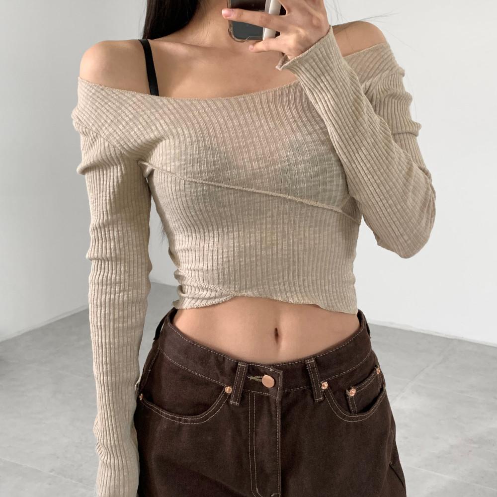 오블리크 크롭티(4color)