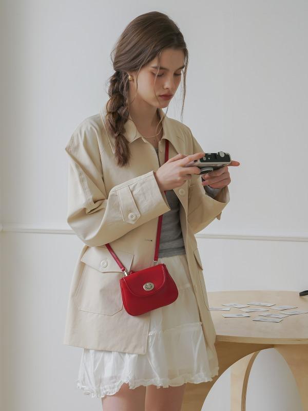 Mignon Mini Cross Bag - Red