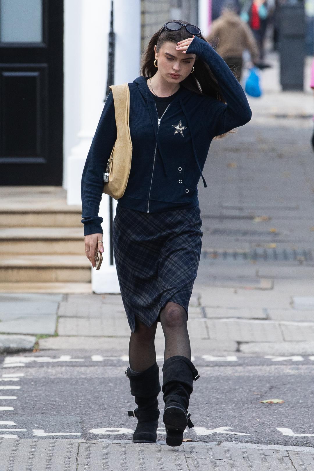 Leopard Star Hoodie (navy)