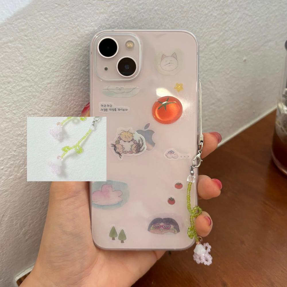 [zerobini⋆제로비니] 꽃 한송이 똑! 꺾어서 keyring