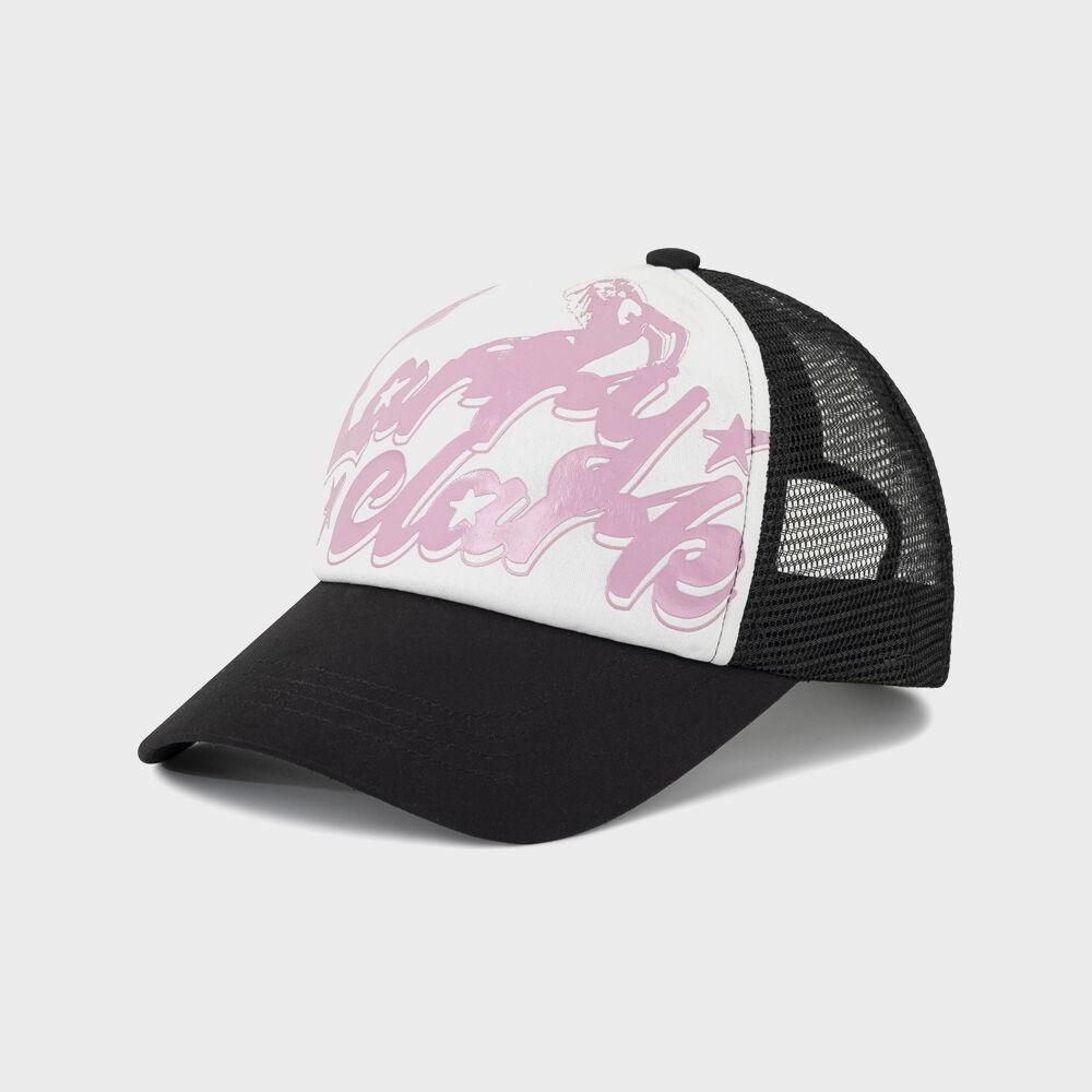 VINTAGE BIG LOGO TRUCKER CAP IVORY / BLACK