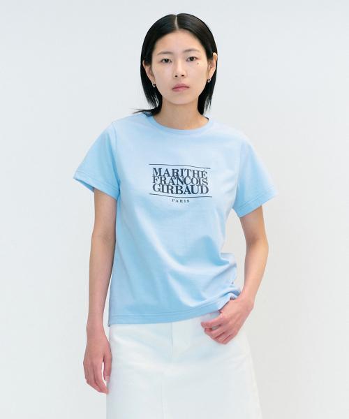 W CLASSIC LOGO TEE sky blue