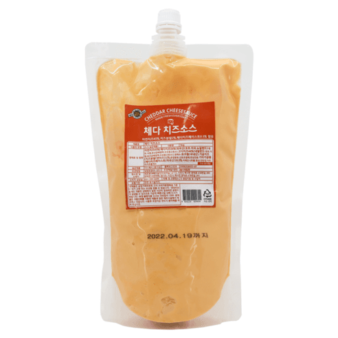 썬리취 체다 치즈 소스 1kg(퐁듀 나쵸 감자튀김 치즈), 1kg, 2개 - 소스/드레싱/식초 | 쿠팡