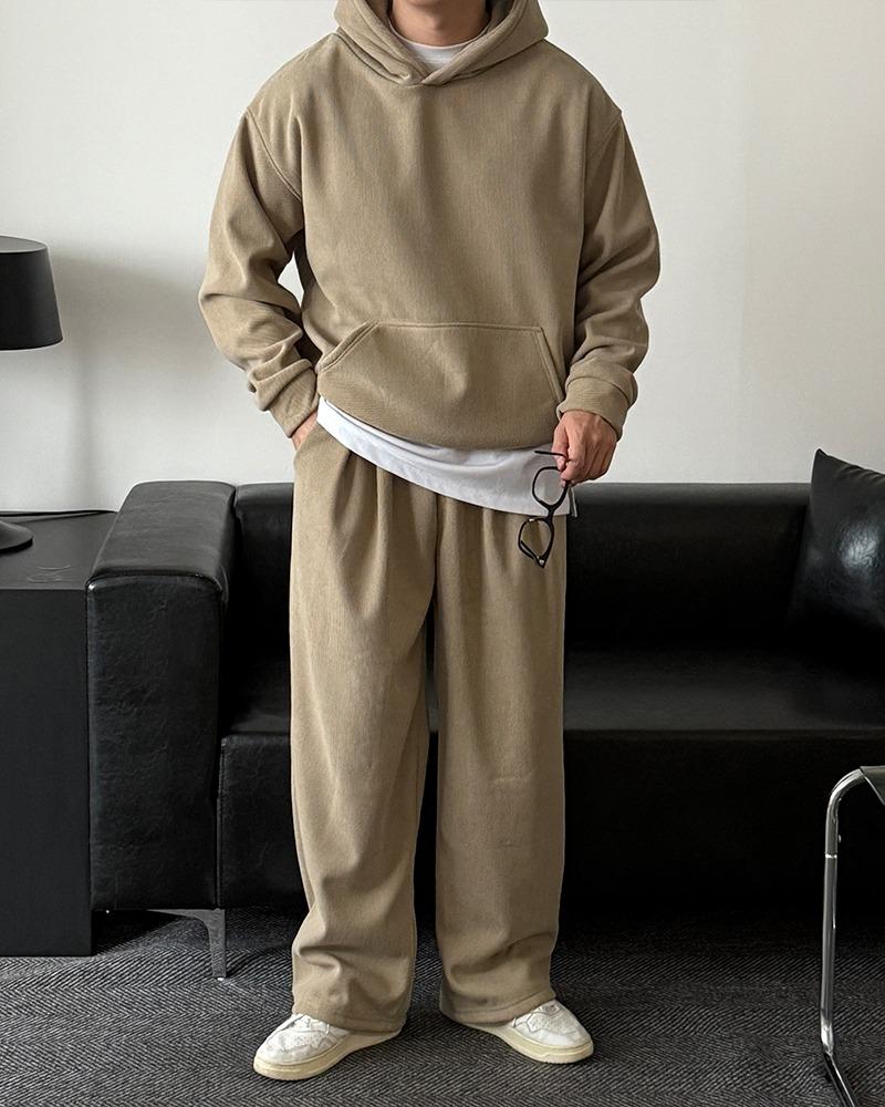 (1+1 할인) 벨 코듀로이 후드 트레이닝복 세트