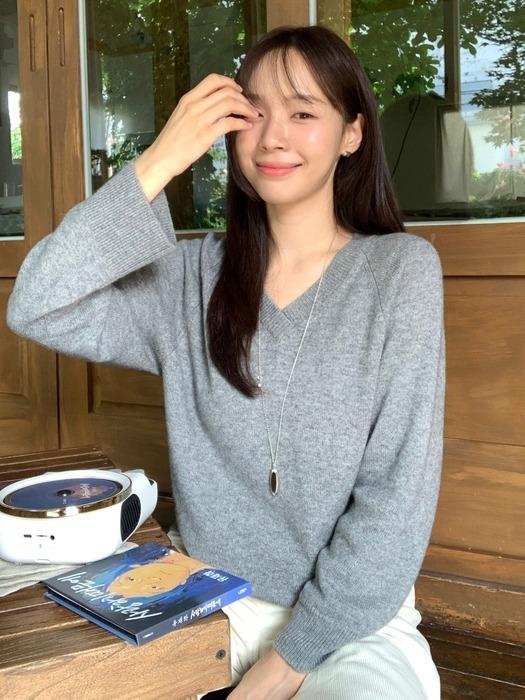 [Premium] Cashmere V-neck Knit Pullover_5color